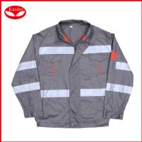 Good quality men's work uniform, reflective safety polo shirt