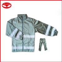 Good quality reflective hi-vis taped fluorescent work clothing